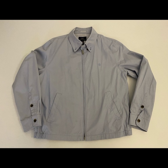 Authentic Beautiful Mens Brooks Brothers 346 bomber jacket zip up blue Large L - Picture 1 of 14